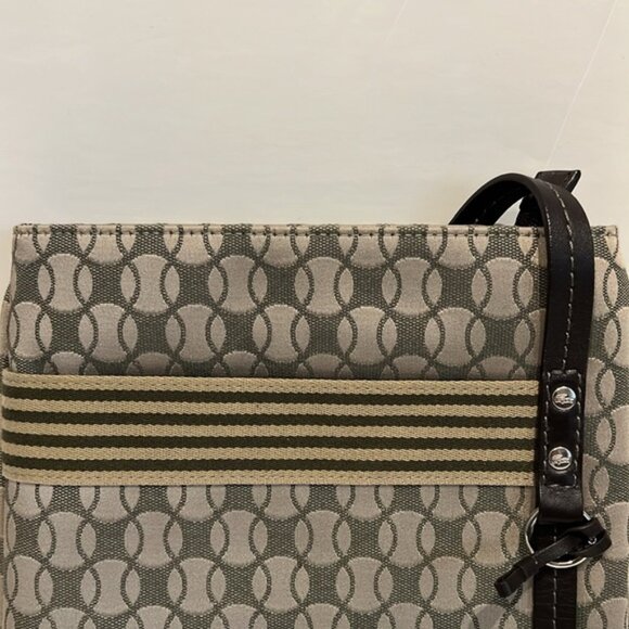 Lacoste Monogram Leather Strap and Trim Crossbody - Picture 15 of 15